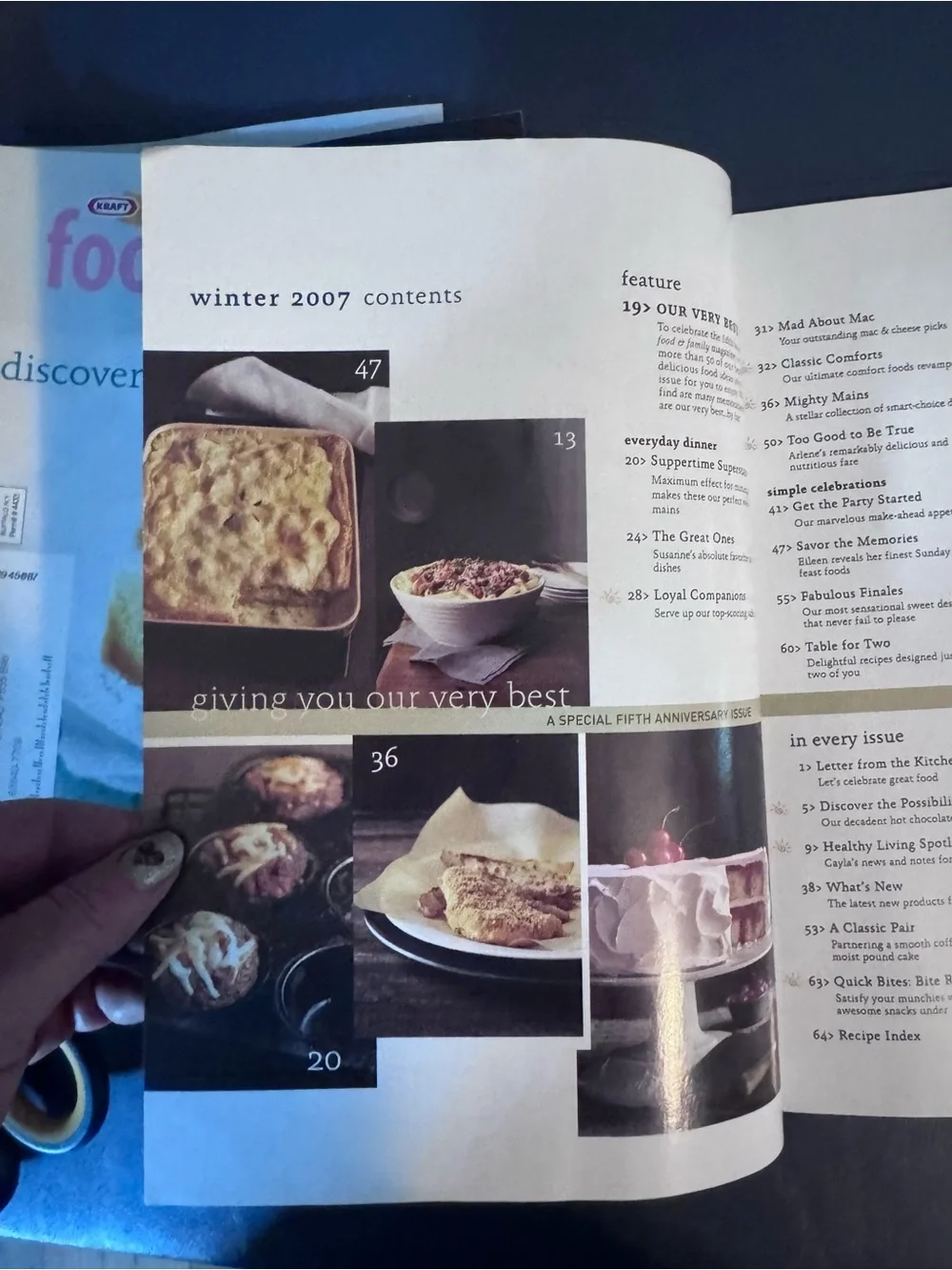 Kraft Food & Family Magazine Lot of 5 Recipe Cookbooks 2007-2008 Collection
